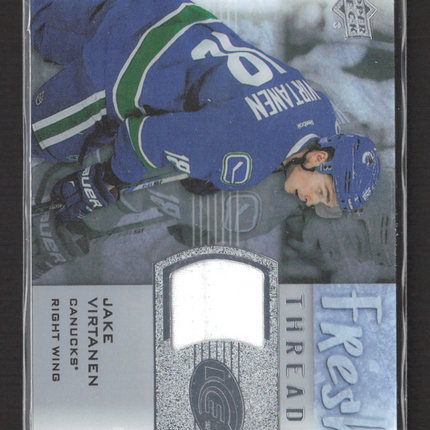 2015 Upper Deck Ice Fresh Threads Jake Virtanen #FT-JV Memorabilia Jersey