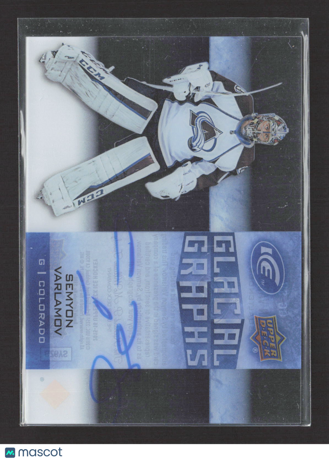 2015 Upper Deck Ice Glacial Graphs Semyon Varlamov #GG-SV Auto