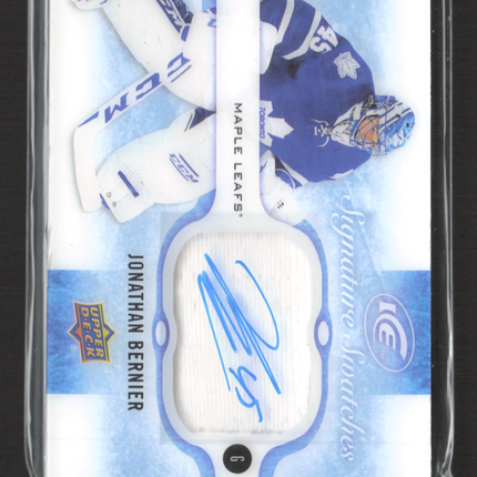 2015 Upper Deck Ice Signature Swatches Jonathan Bernier #SS-JB Jersey Auto