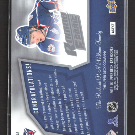 2015 Upper Deck SPx Hockey Josh Anderson #SPXR-JA Jersey