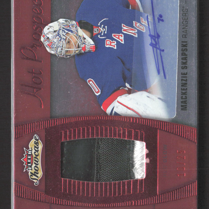 2015 Fleer Showcase Hot Prospects Mackenzie Skapski #171 Rc Patch Auto /25