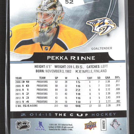 2014 Upper Deck The Cup Pekka Rinne #52 116/249