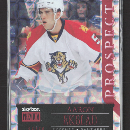 2014 Fleer Showcase Skybox Premium Prospects Aaron Ekblad #45 Star Rubies 35/50