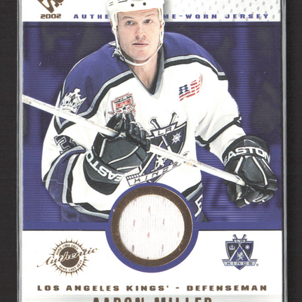 2002 Pacific Private Stock Game Used Gear Aaron Miller #51 Jersey