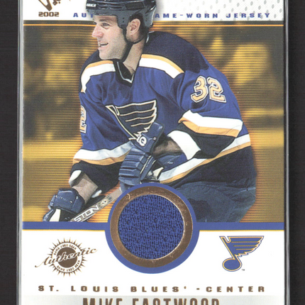 2002 Pacific Private Stock Game-Worn Jersey Mike Eastwood #87 Game-Worn Jersey