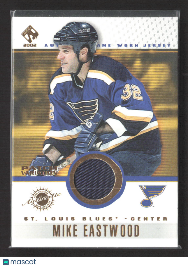 2002 Pacific Private Stock Game-Worn Jersey Mike Eastwood #87 Patch Variation
