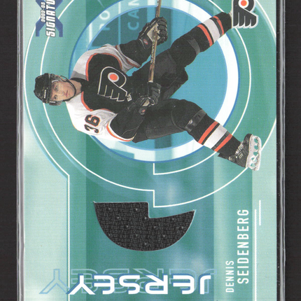 2002 Be A Player Signature Series Dennis Seidenberg #SGJ-65 Game-Used Jersey