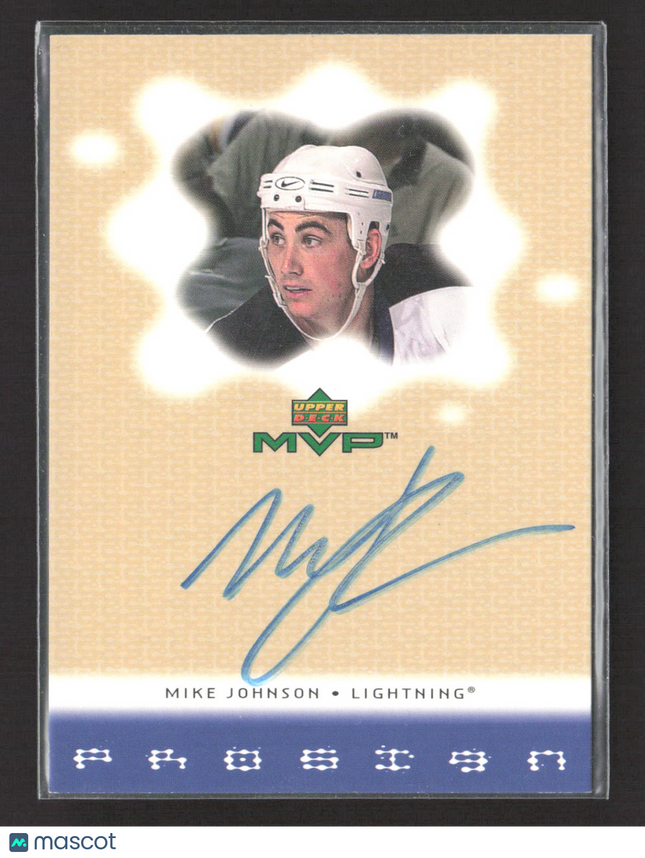 2000 Upper Deck MVP ProSign Mike Johnson #MJ Authentic Autograph