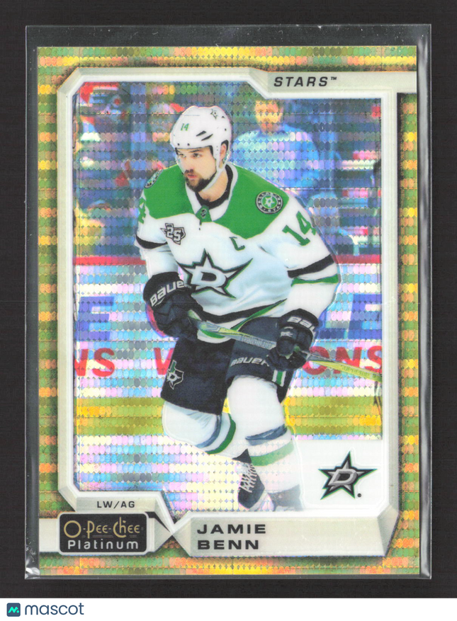 2018 O-Pee-Chee Platinum Jamie Benn #45 Seismic Gold /50