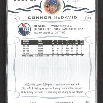 2019 Upper Deck Series 1 Hockey Connor McDavid #UD30-29
