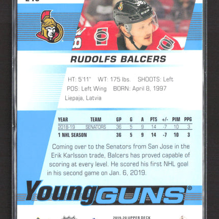 2019 Upper Deck Series 1 Young Guns Rudolfs Balcers #218