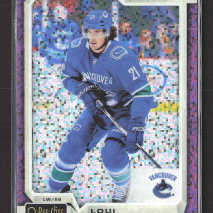 2019 2018 O-Pee-Chee Platinum Loui Eriksson #81 Violet Pixels