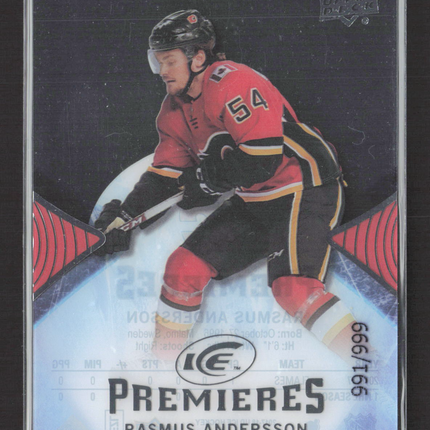 2018 2017 Upper Deck Ice Premieres Rasmus Andersson #140 /999