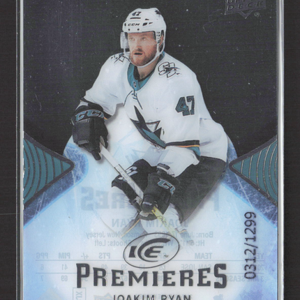 2018 Upper Deck Ice Ice Premieres Joakim Ryan #105 0312/1299
