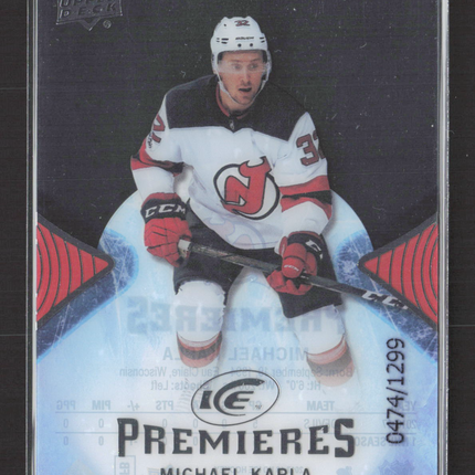2017 Upper Deck Ice Premieres Michael Kapla #113 0474/1299