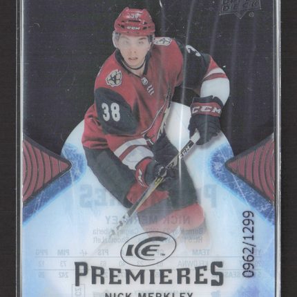 2018 Upper Deck Ice Premieres Nick Merkley #152 0962/1299