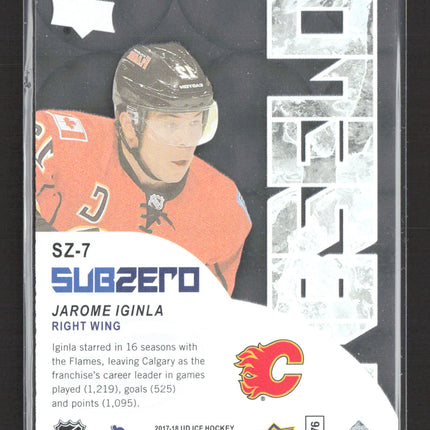 2018 Upper Deck Ice Sub Zero Jarome Iginla #SZ-7