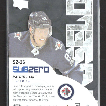 2018 Upper Deck Ice Sub Zero Patrik Laine #SZ-26
