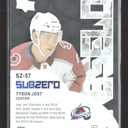 2017 Upper Deck Ice Sub Zero Tyson Jost #SZ-57