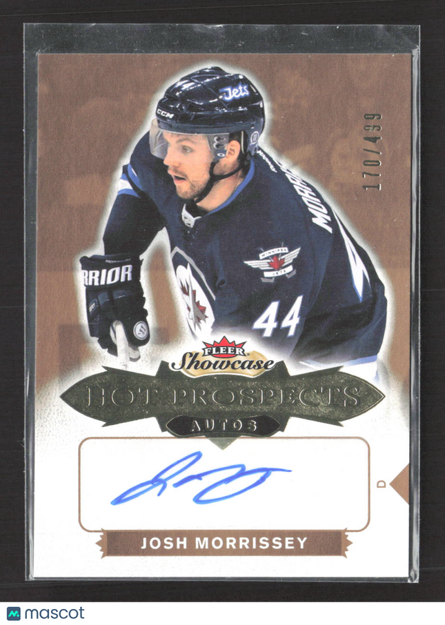 2017 Fleer Showcase Hot Prospects Josh Morrissey #157 170/499 Auto