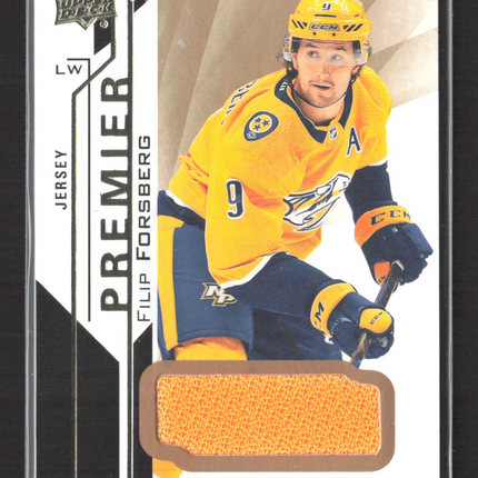 2019 Upper Deck Premier Filip Forsberg #13 Memorabilia Jersey
