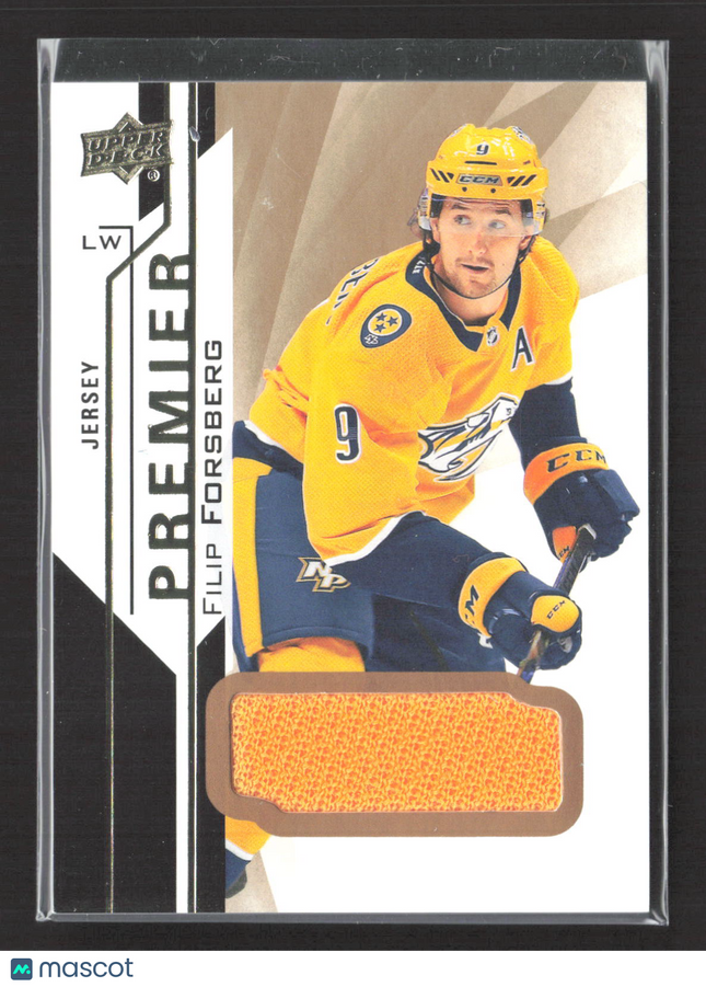 2019 Upper Deck Premier Filip Forsberg #13 Memorabilia Jersey