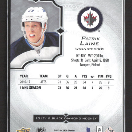 2017 Upper Deck Black Diamond Patrik Laine #BDB-PL 052/249