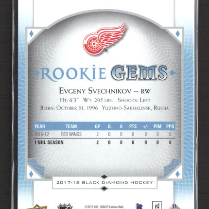 2017 Upper Deck Black Diamond Rookie Gems Evgeny Svechnikov #RG-ES 313/399