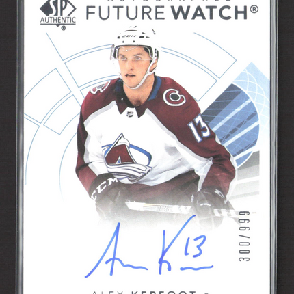 2018 Upper Deck SP Authentic Future Watch Alex Kerfoot #173 300/999 Auto