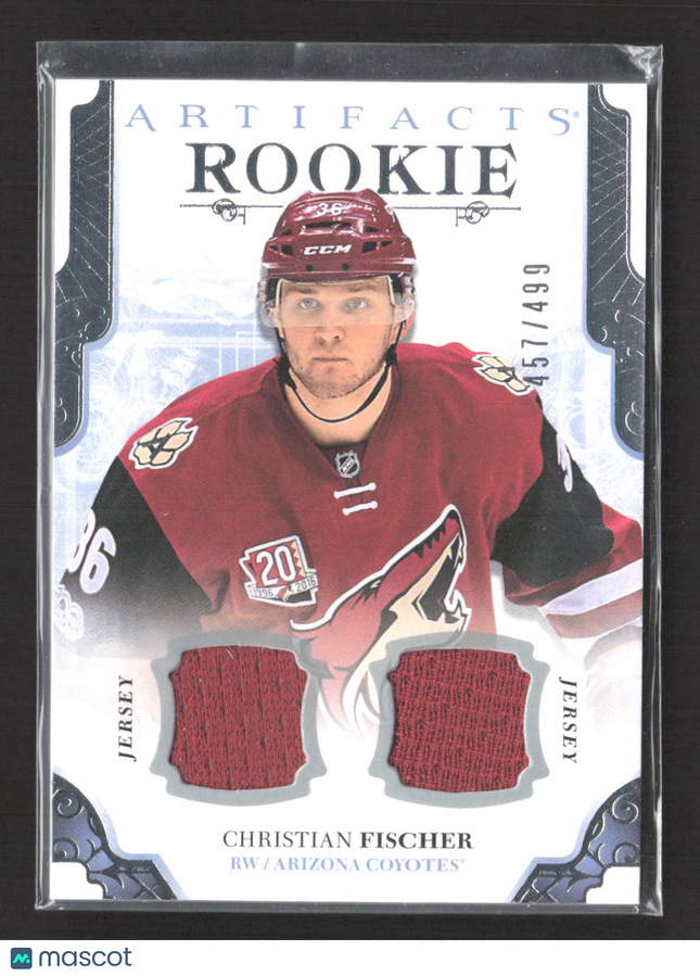 2017 Upper Deck Artifacts Christian Fischer #173 Dual Jersey 457/499 Jersey