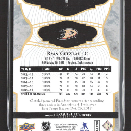 2018 Upper Deck Exquisite Collection Ryan Getzlaf #8 108/149