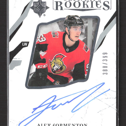 2018 Upper Deck Ultimate Rookies Alex Formenton #72 /399 Auto
