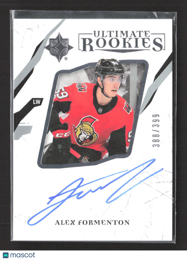 2018 Upper Deck Ultimate Rookies Alex Formenton #72 /399 Auto