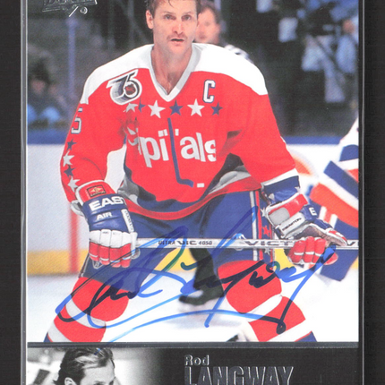 2018 Upper Deck Ultimate Collection Hockey Rod Langway #AL-94 Auto
