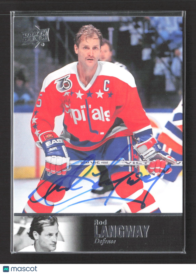 2018 Upper Deck Ultimate Collection Hockey Rod Langway #AL-94 Auto