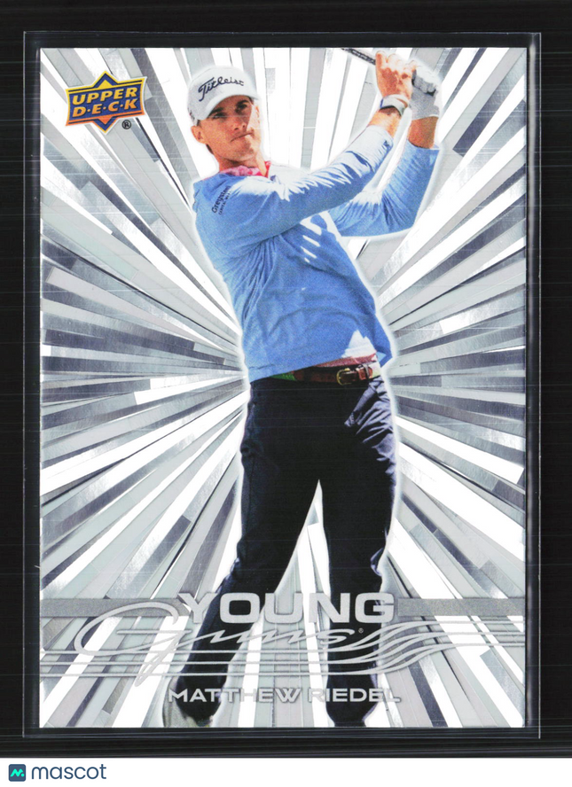 2026 Upper Deck Golf Young Guns Outburst Matthew Riedel #116