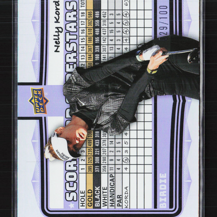 2026 Upper Deck Golf Scorecard Superstars Nelly Korda #SS-25 Birdie 29/100