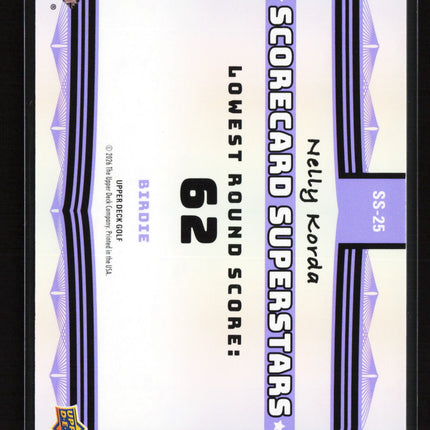 2026 Upper Deck Golf Scorecard Superstars Nelly Korda #SS-25 Birdie 29/100