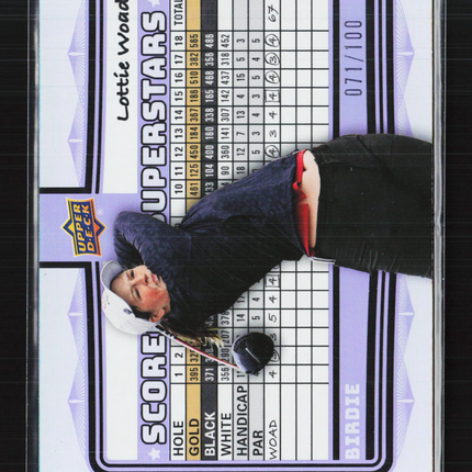 2026 Upper Deck Golf Scorecard Superstars Lottie Woad #SS-21 Birdie 071/100