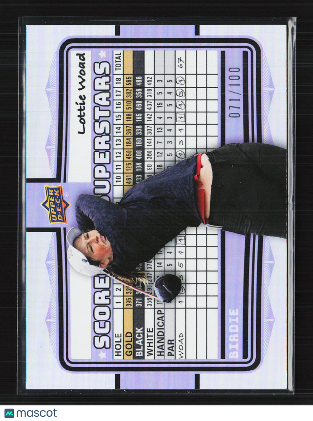 2026 Upper Deck Golf Scorecard Superstars Lottie Woad #SS-21 Birdie 071/100
