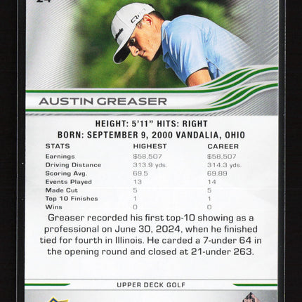 2026 Upper Deck Golf UD Exclusives Austin Greaser #24 061/100