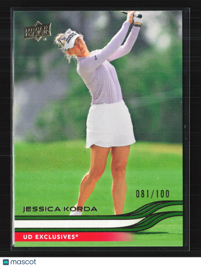 2026 Upper Deck Golf UD Exclusives Jessica Korda #36 081/100