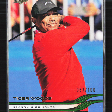 2026 Upper Deck Golf UD Exclusives Tiger Woods #41 057/100