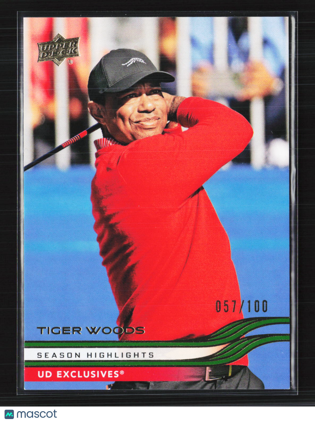 2026 Upper Deck Golf UD Exclusives Tiger Woods #41 057/100