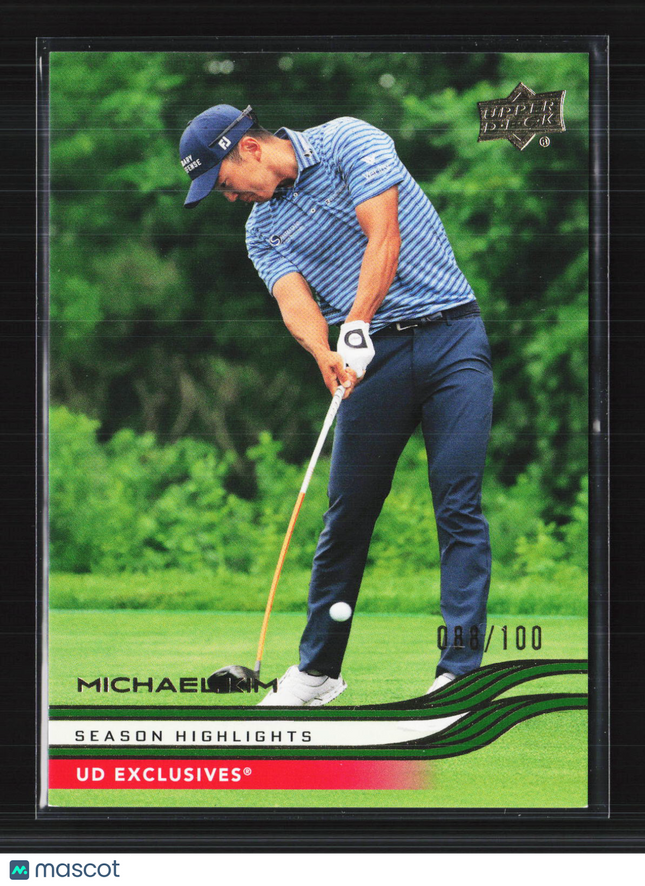 2026 Upper Deck Golf UD Exclusives Michael Kim #45 088/100