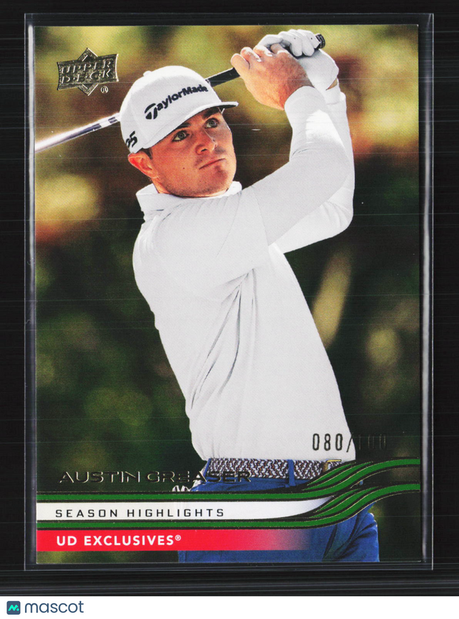 2026 Upper Deck Golf UD Exclusives Austin Greaser #58 080/100