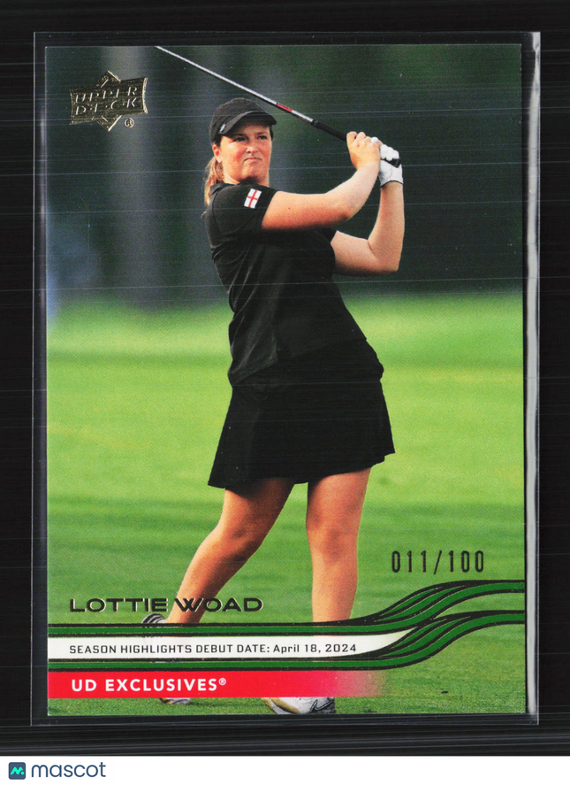 2026 Upper Deck Golf UD Exclusives Lottie Woad #76 011/100