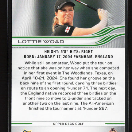 2026 Upper Deck Golf UD Exclusives Lottie Woad #76 011/100