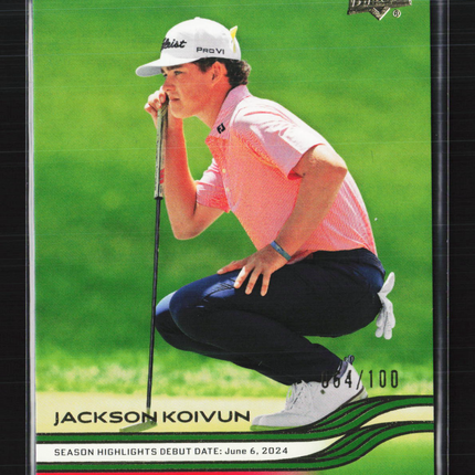 2026 Upper Deck Golf UD Exclusives Jackson Koivun #90 064/100