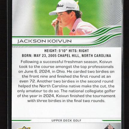 2026 Upper Deck Golf UD Exclusives Jackson Koivun #90 064/100